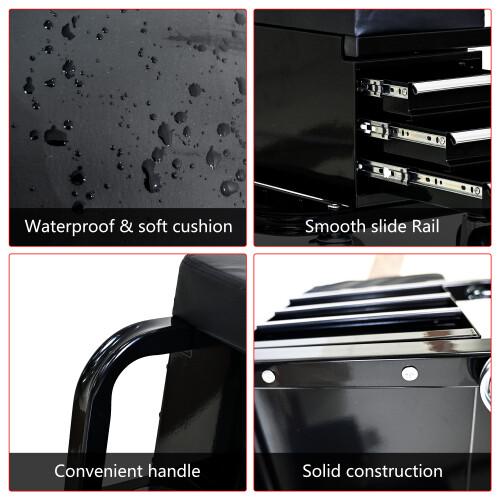 Heavy Duty Workshop Bench - Rolling Bench with Swivel Wheels Mechanic Tool Box