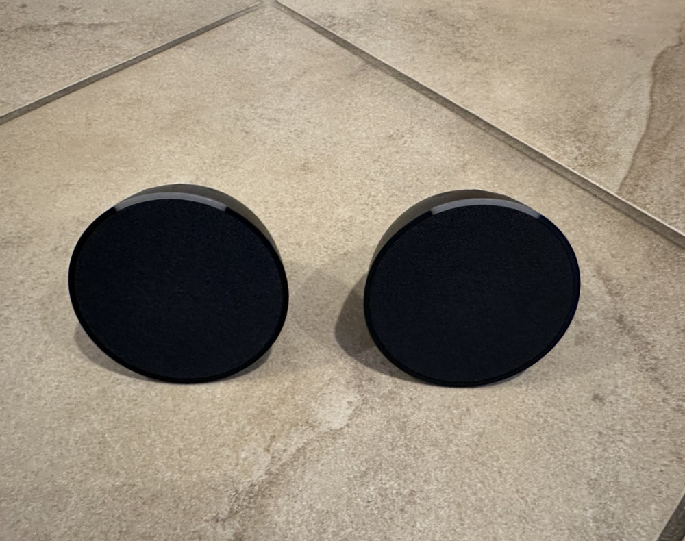 Amazon Echo Pop (2-Pack) Smart Speaker Alexa Black Tested w/ Power Cables