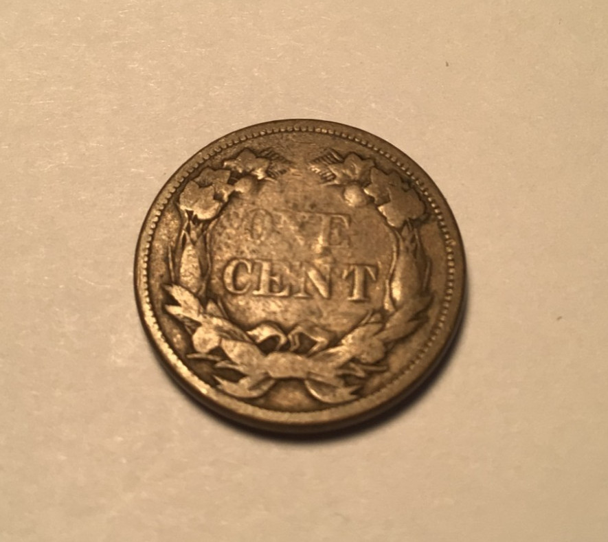 1858 Flying Eagle Cent, Large Letters, Circulated