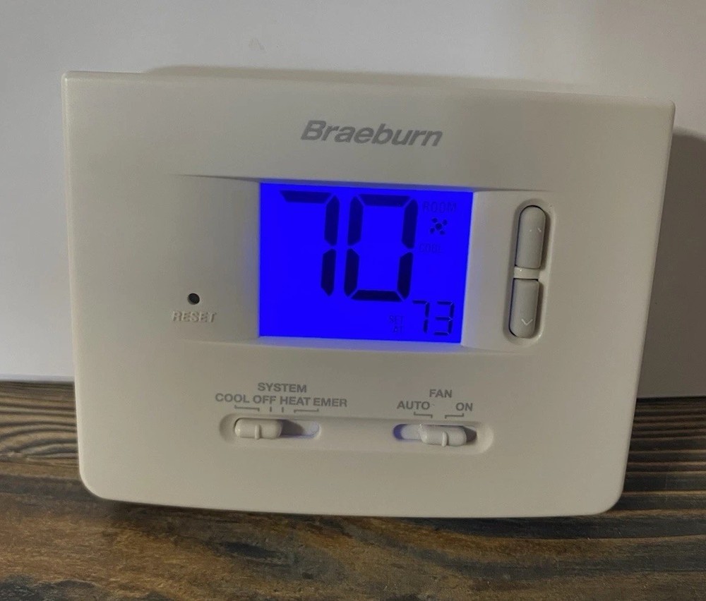 Braeburn 1220NC Digital Non-Programmable Thermostat - White