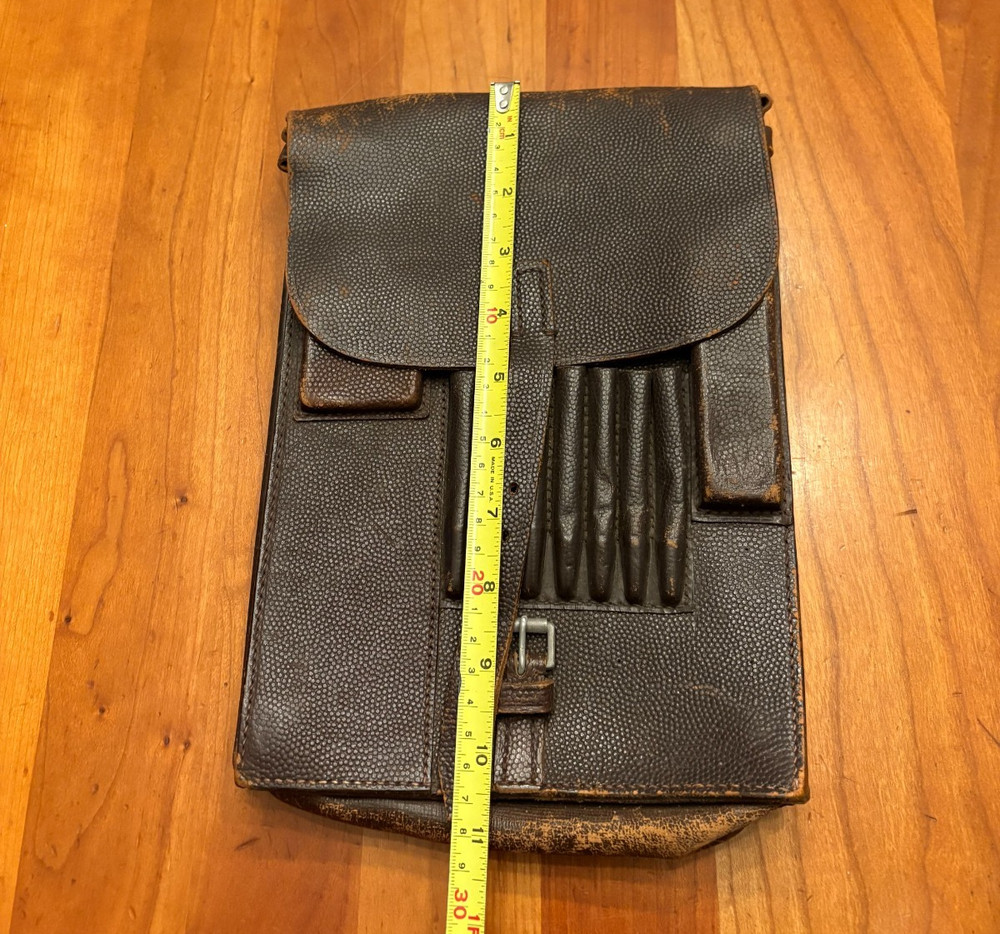 WWII German Leather Map Case Dated 12/39