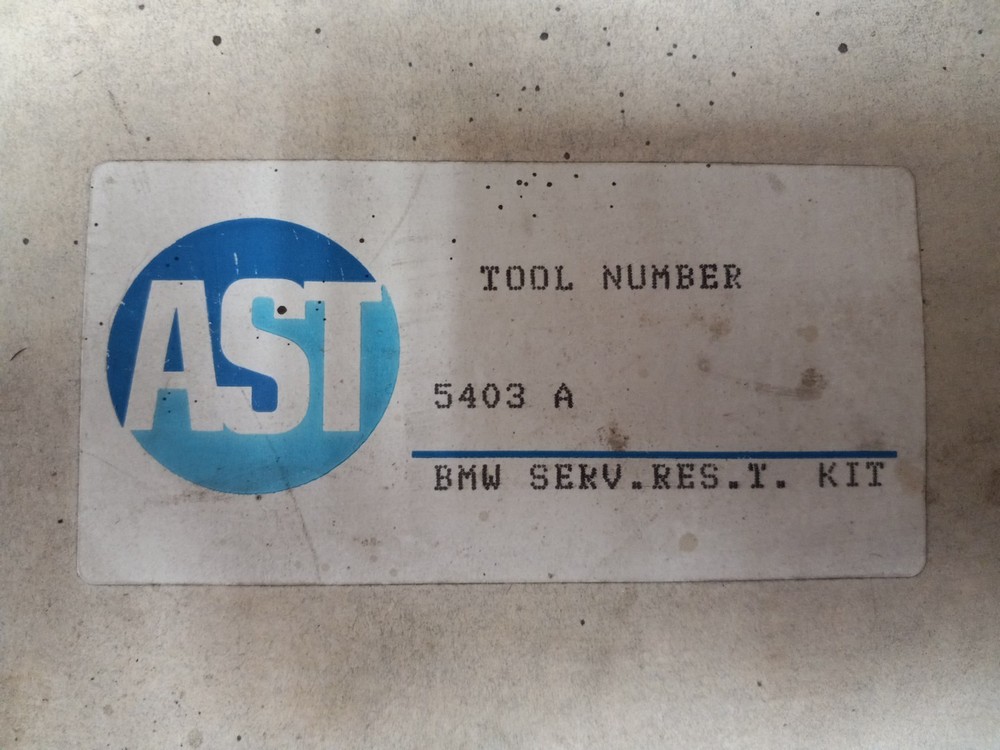 AST BMW  6211 And 6212 Service Light Reset