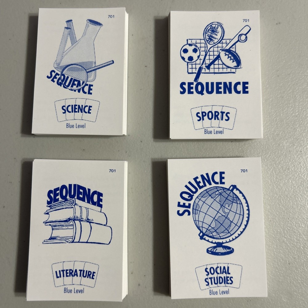 Sequence - Blue Level Edition A Reading Comprehension Board Game- Homeschooling