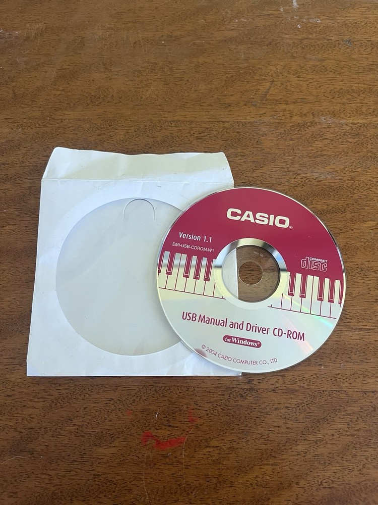 Casio USB Manual And Driver CD-ROM Version 1.1