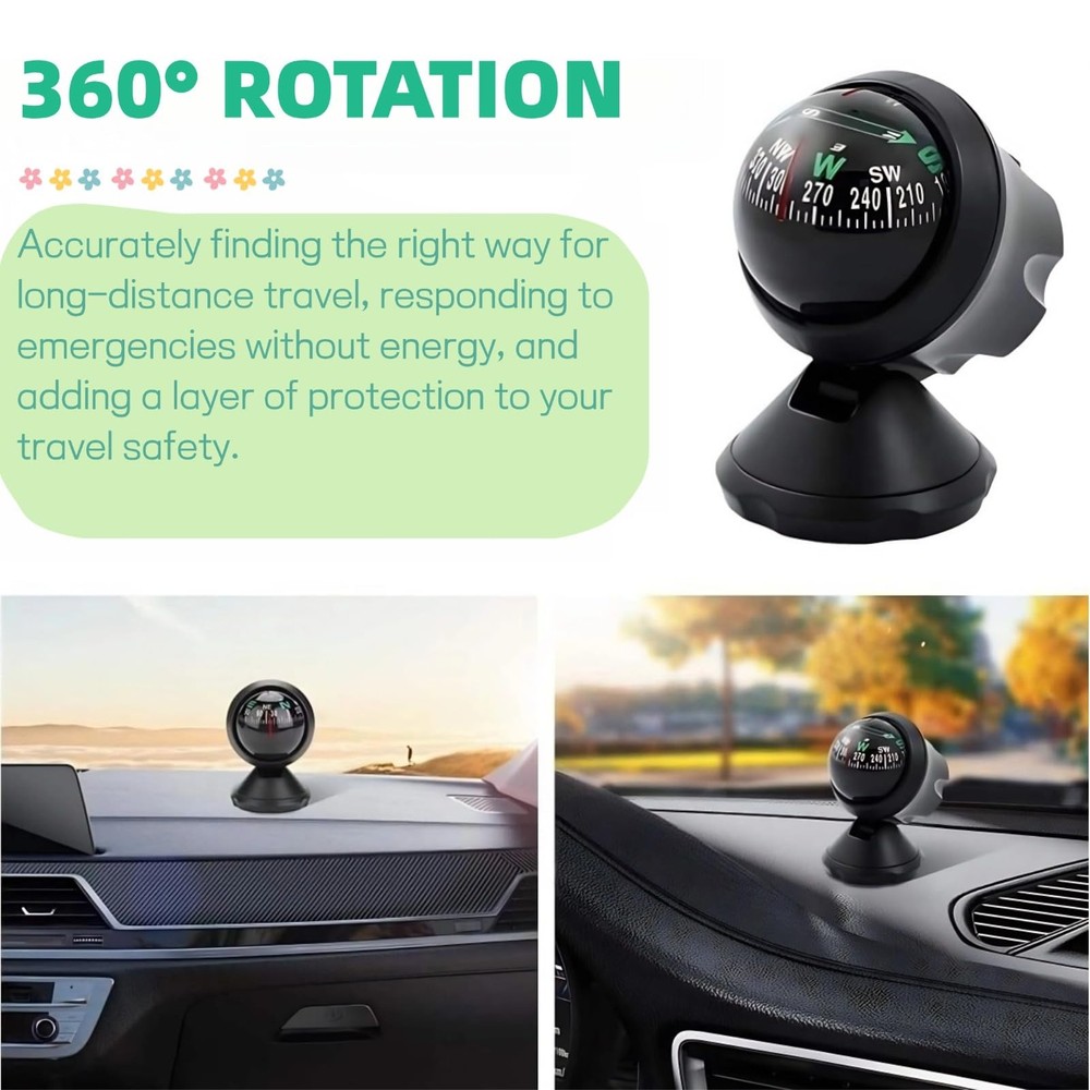 Car Compass, Night Vision Electronic Digital Compass, Direction Guidance for ...