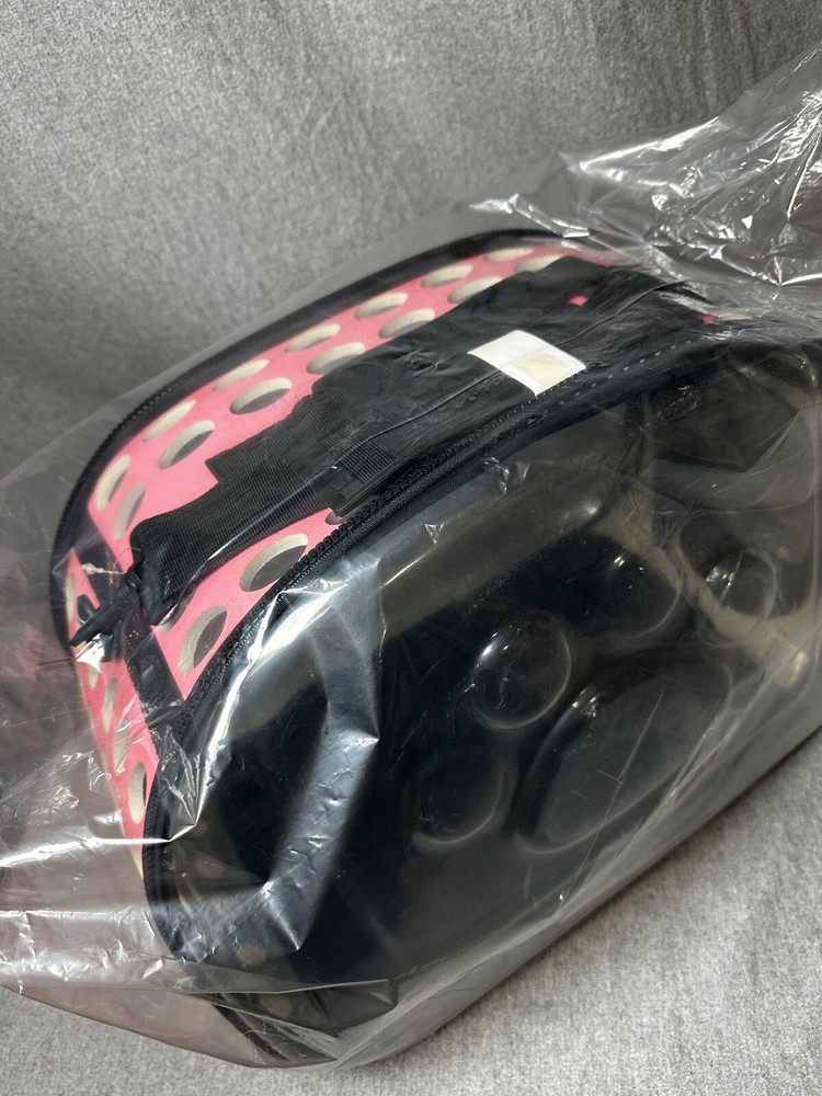 Super Cute Pet Carrier - Pink/Blue/Clear