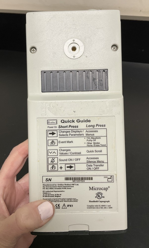 Oridion Microcap Handheld Capnograph