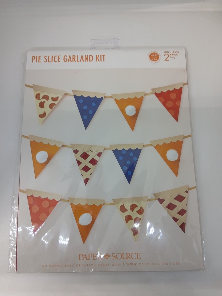 Paper Source Pie Slice Garland Craft Kit