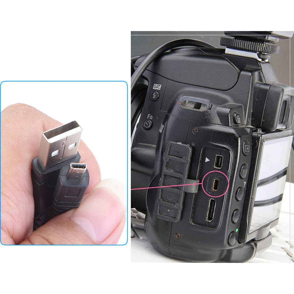 3.3ft USB DC Charger Data SYNC Cable Cord for Olympus camera VR-340 VR340 VR-370