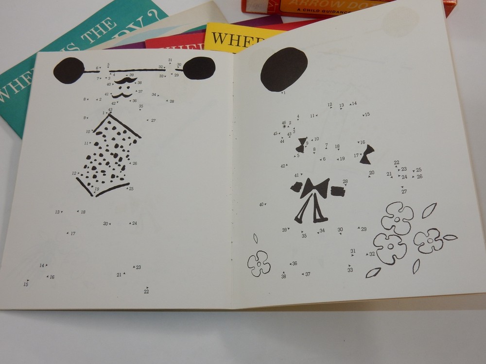 Child Guidance 1969 Arrow Dot to Dot Educational Activity Books