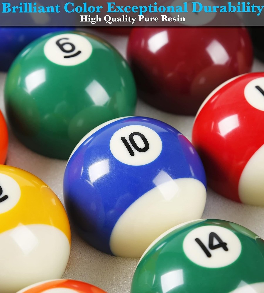 Billiard Balls Pool Set Multicolor