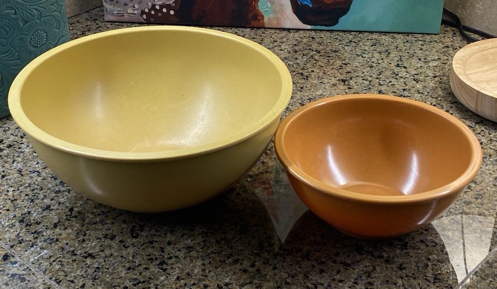 VINTAGE GHP Mixed Pair Melamine Nesting Mixing Bowls Assorted Sizes