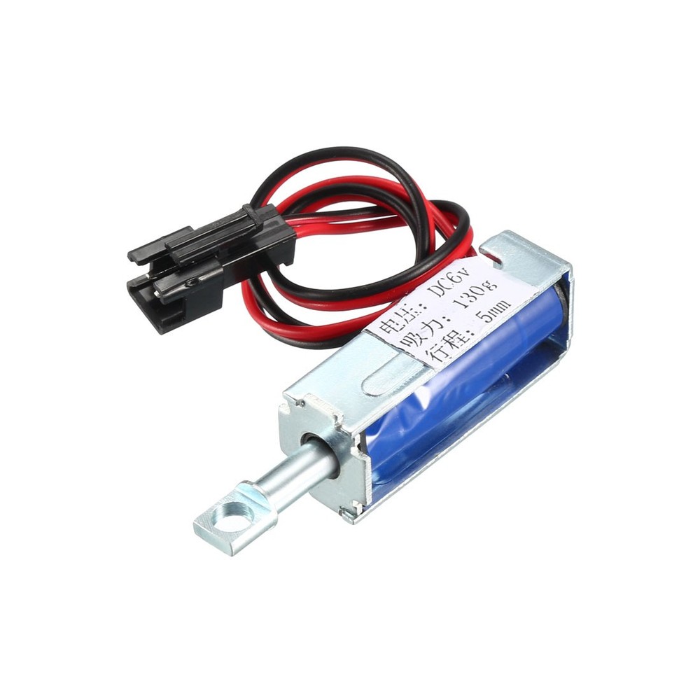 DC 6V 1.5A 5mm Electromagnetic Solenoid Lock Pull Type for Cabinet Door Lock