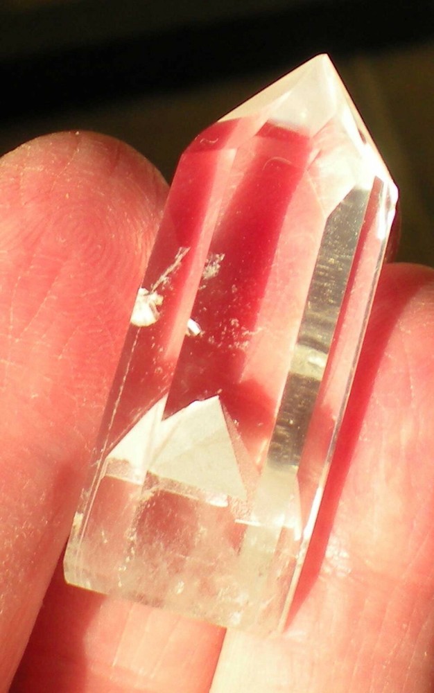 White Phantom Quartz Polished Crystal Madagascar r820d