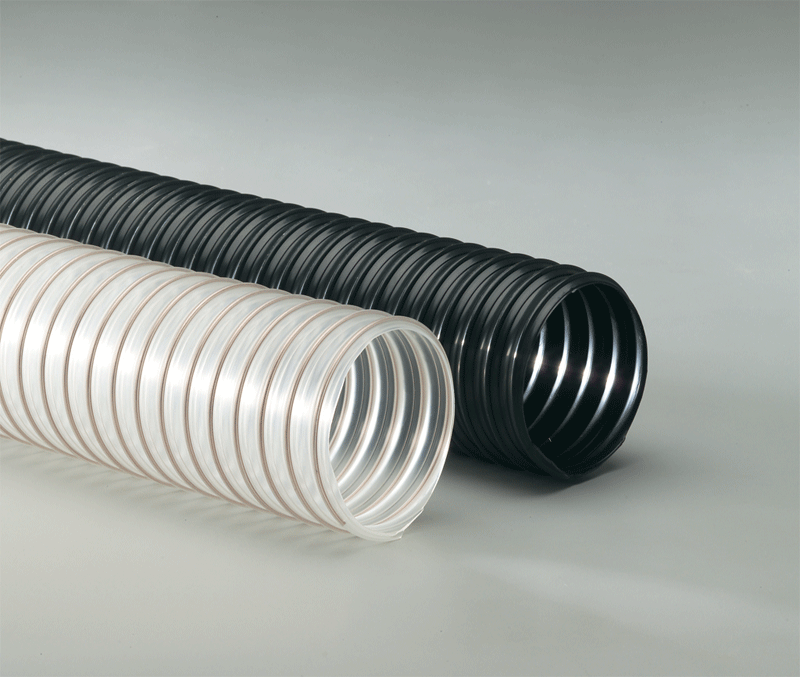 Clear Cotton Picking Hose - Flx-Thane® MD Polyurethane 4" x 50'