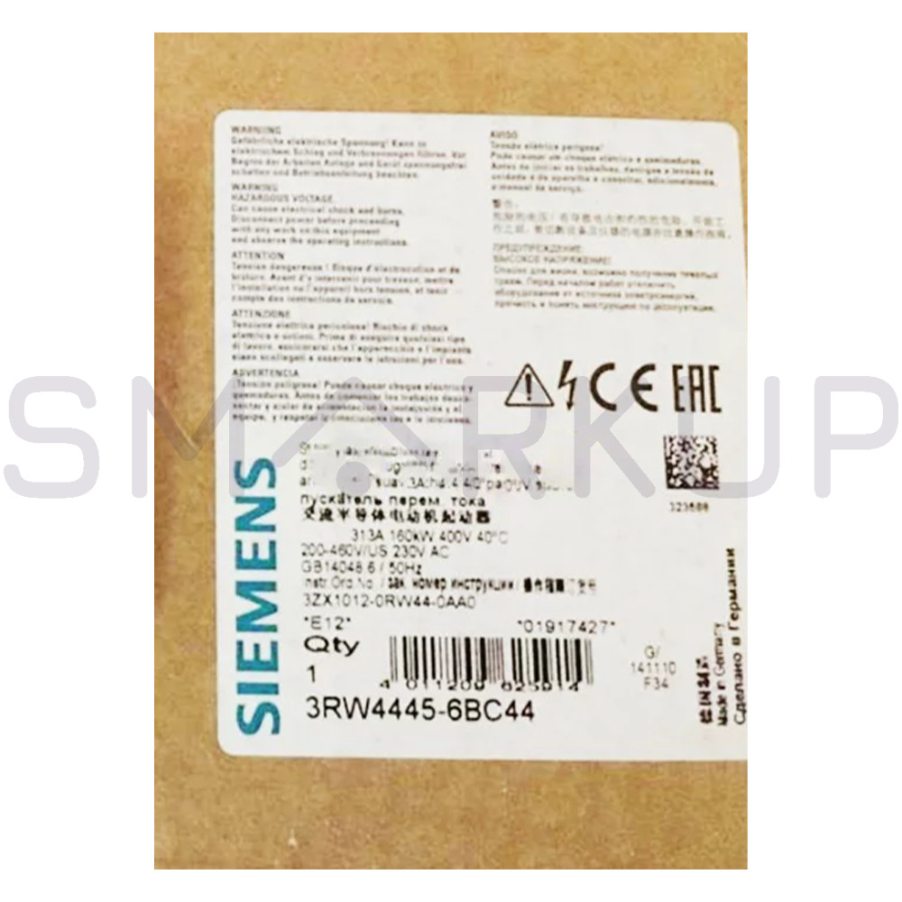 New In Box SIEMENS 3RW4445-6BC44 Soft Starter