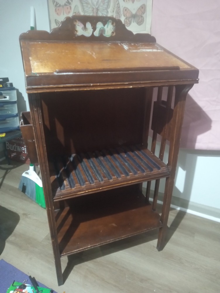 antique drop front secretary desk