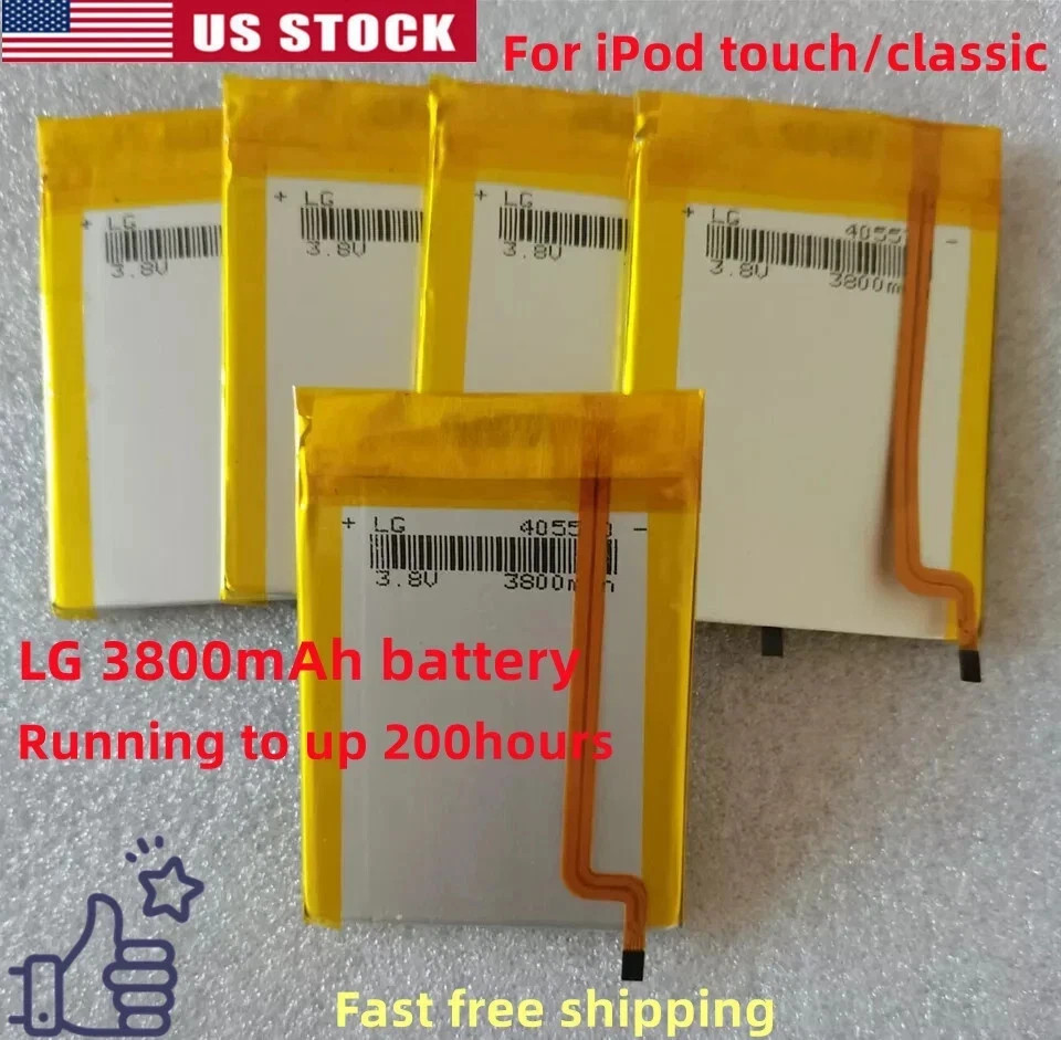 ✅ LG 3800mAh Battery Upgrade Replacement for iPod Classic & Video Thin✅