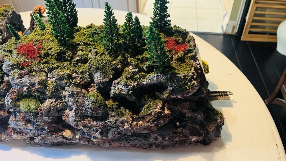 N Scale Mountain Scenery Layout