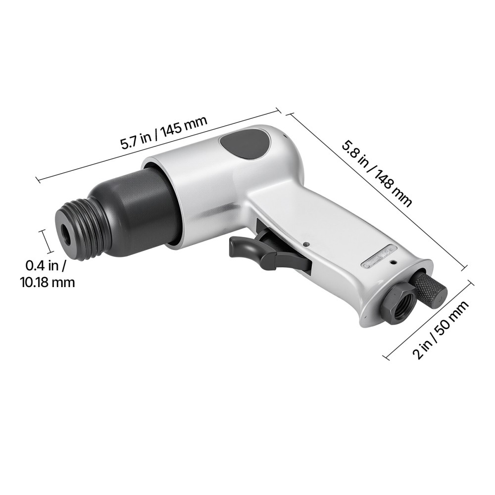 4500BPM Pneumatic Air Needle Scaler Chisel Tool for Rust Concrete Metal