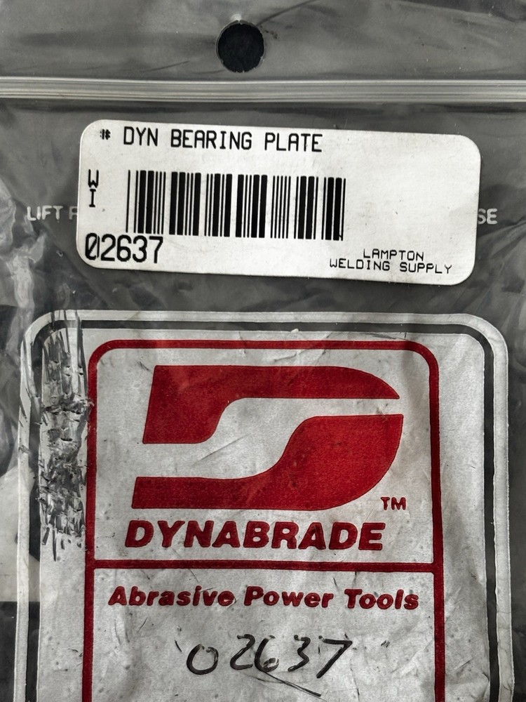 DYNABRADE 02637 Bearing Plate ONE PIECE