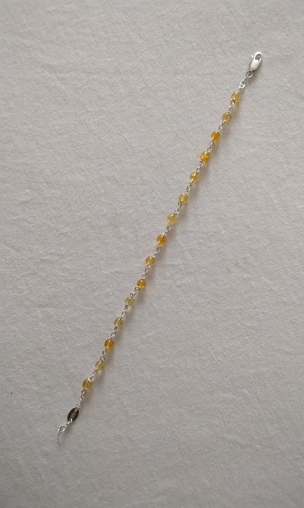 Sterling Silver and Citrene Bracelet