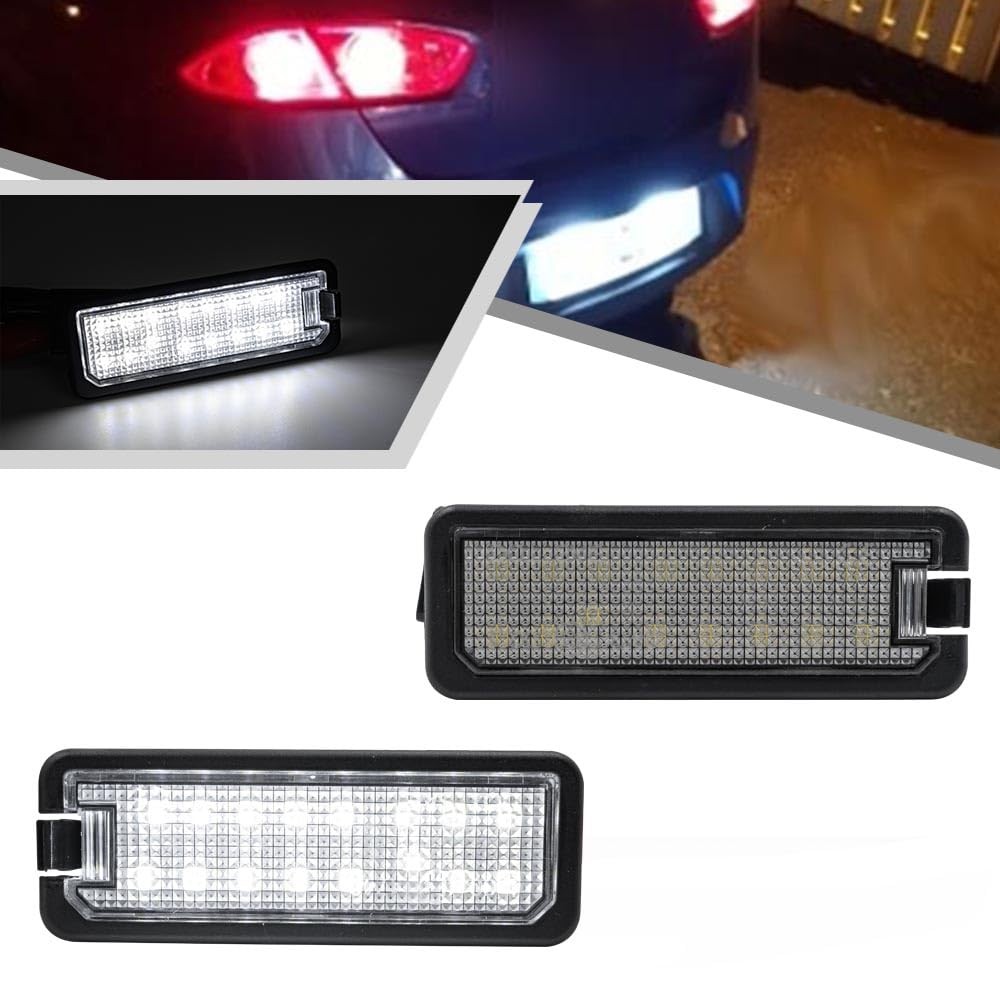LED License Plate Lights Xenon White Error Free Fits VW Models 2PCS