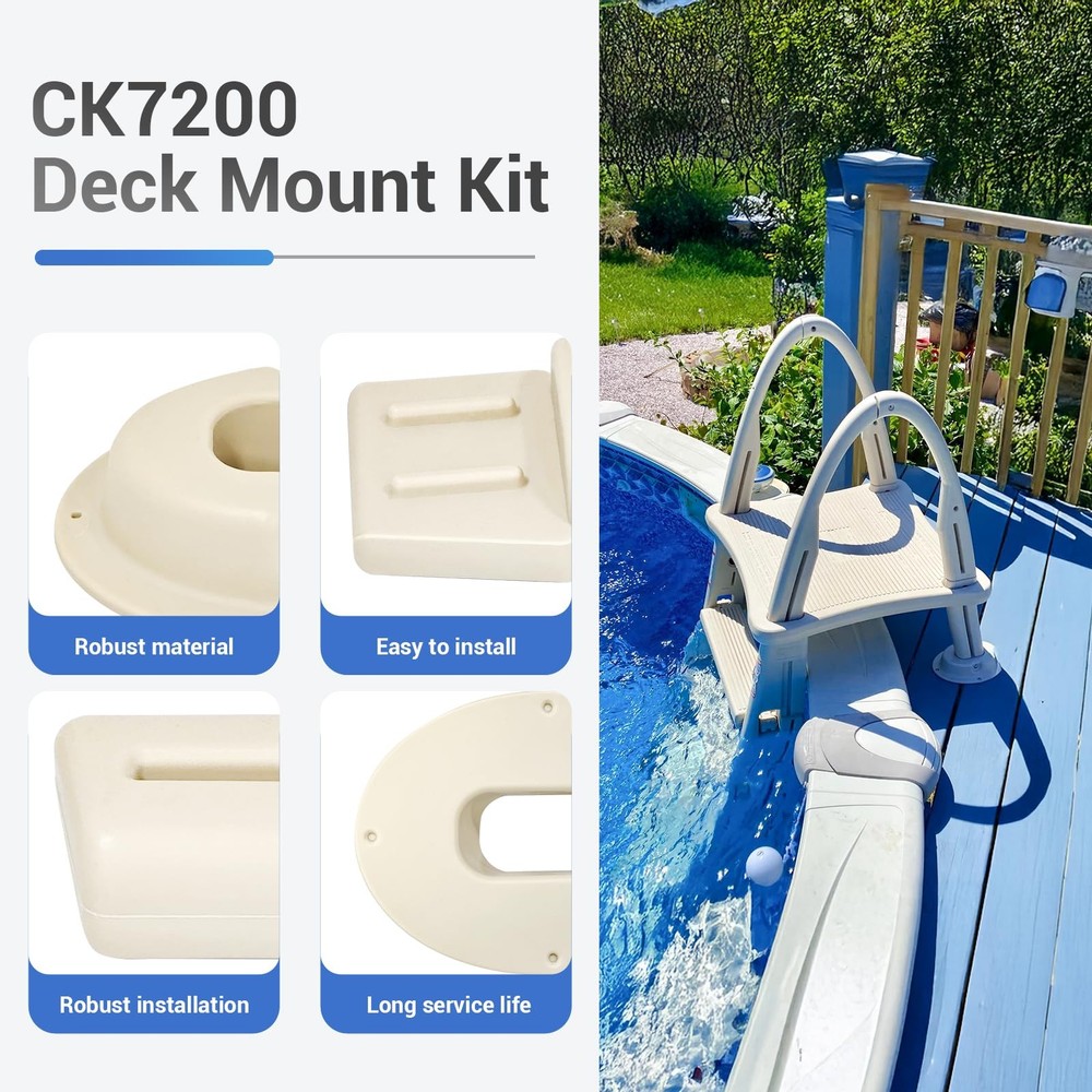 Upgrade Above Ground Pool Ladder CK7200 Deck Mount Conversion Kit Accessory