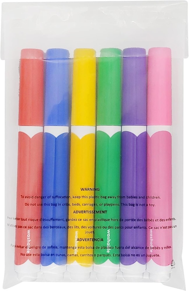Self Seal Plastic Bags 1.5 mil Clear with Suffocation Warning Printed