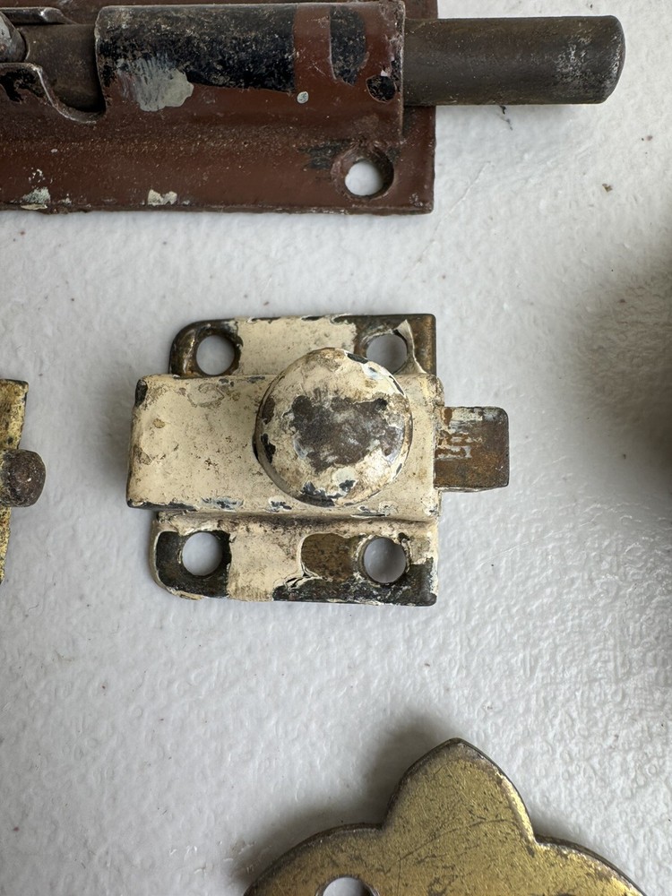 Collection of Antique Ice Box Hardware for Restorers Latches & Hinges,Draw Pulls