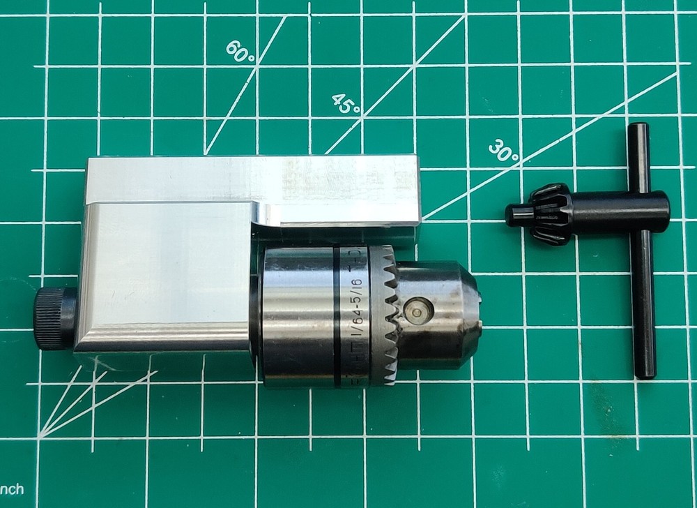 Chuck Drilling Holder for Lathe Quick Change Tool Post - Fits Aloris AXA