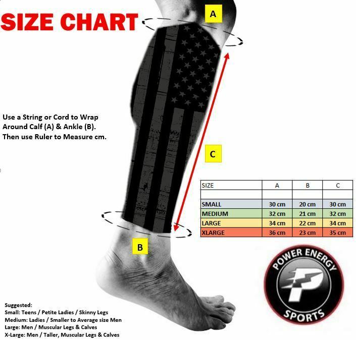 White Elite Stretch Performance Compression Calf Leg Sleeve Running 1 Pair