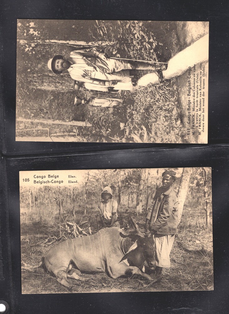 Belgium Congo 2 postal cards unused
