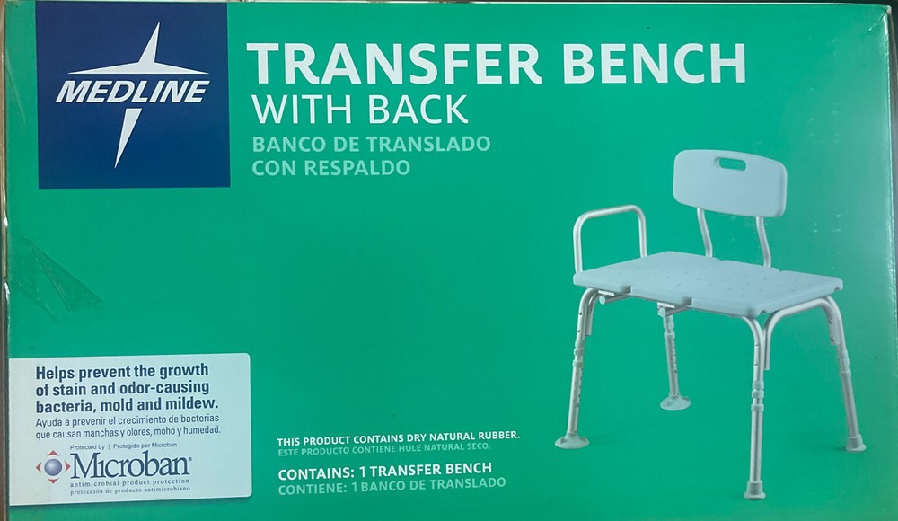 Medline Microban Medical Bath Bench