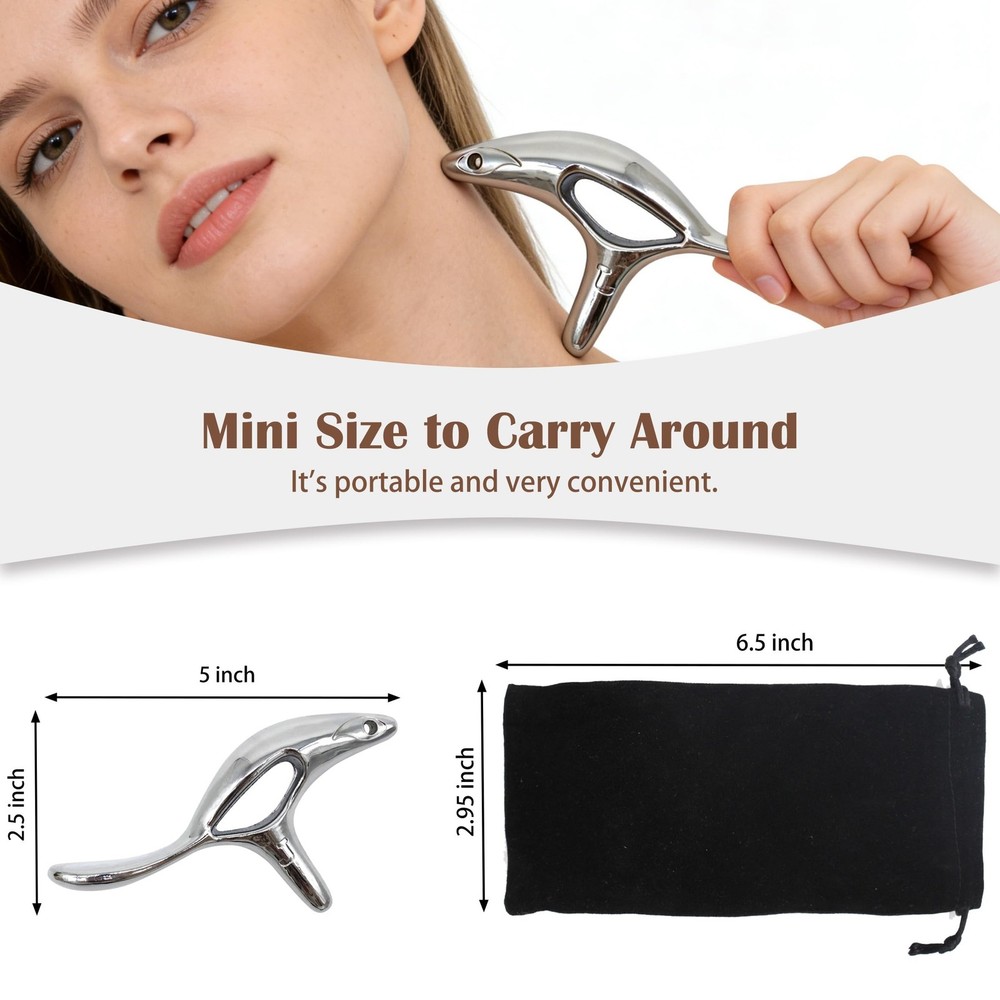 Zinc Alloy Trigger Point Massage Tool for Deep Tissue Massage& Acupressure Bo...
