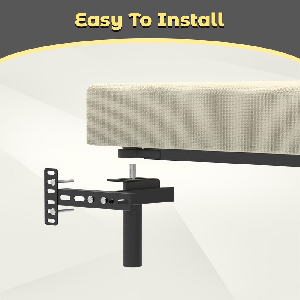 Headboard Brackets for Metal Bed Frame, Universal Adjustable Brackets for Hea...