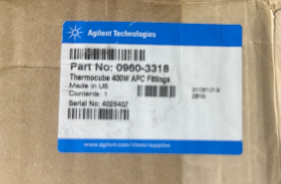 Solid State Cooling ThermoCube 400W RECIRCULATING CHILLER Agilent 0960-3318