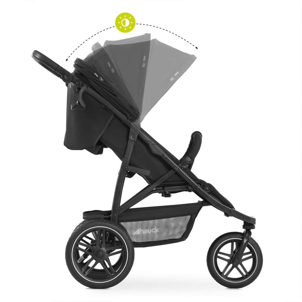 hauck Stroller Reclining Seat, Compact Fold Stroller w/Rubber Tires (Open Box)