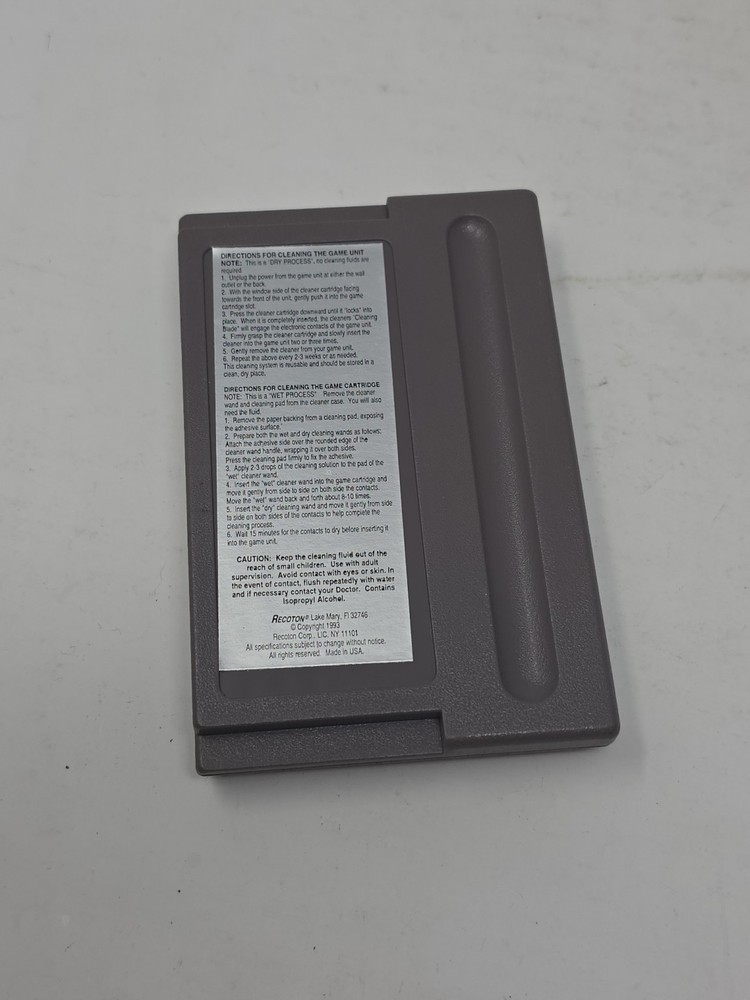 Sega Genesis Cleaner Cartridge Cleaning Pads And Empty Solution Bottle