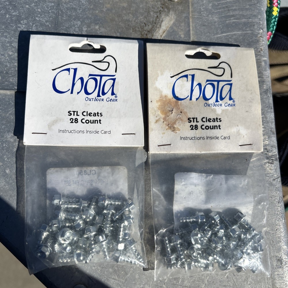 2 Packs Chota STL Cleats Spikes 28 Count Wading Boot Studs