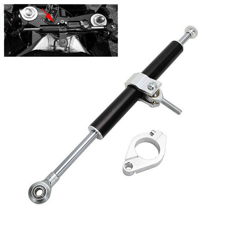 330mm Motorcycle Steering Damper Fork Linear Stabilizer Reversed Safe Controller