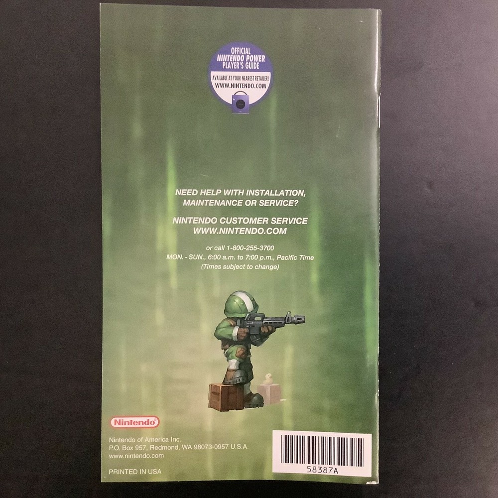Batallion Wars Nintendo Gamecube Instruction Manual Only