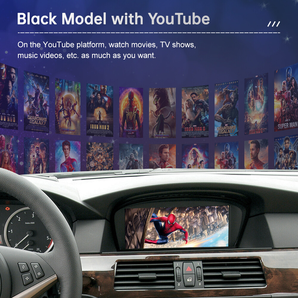 Wireless CarPlay Android Auto Decoder Kit For BMW 5 Series E60 E61 2008-2010 CIC