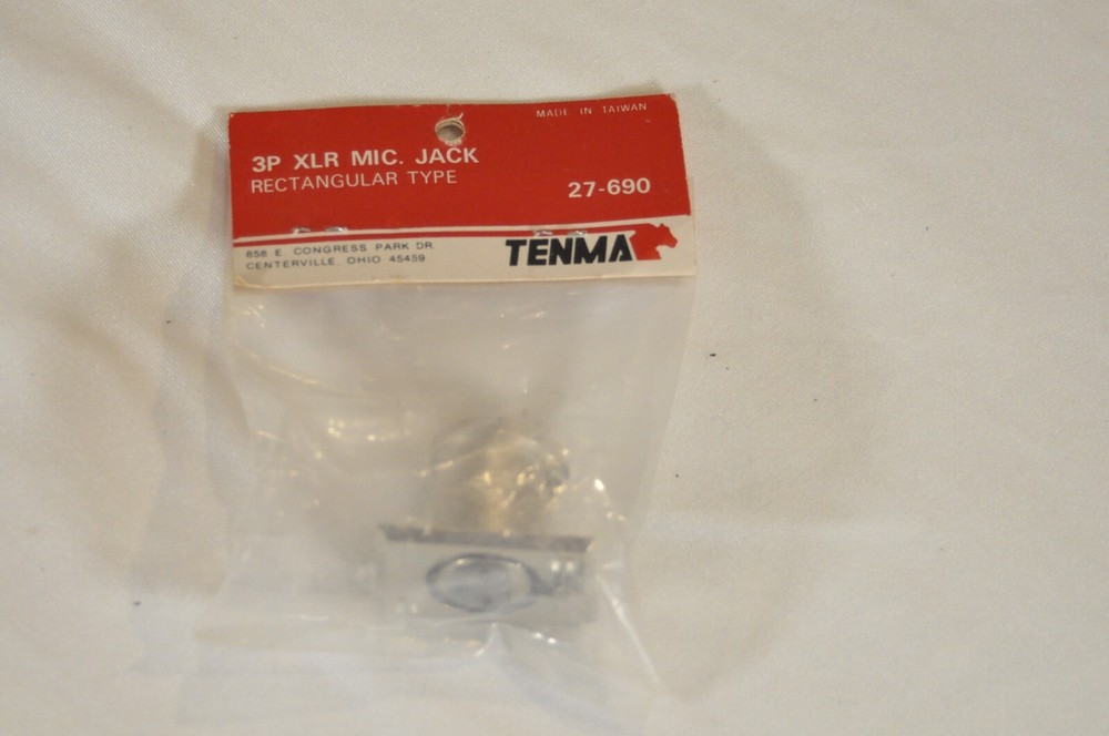 TENMA 3p XLR Female Panel Jack