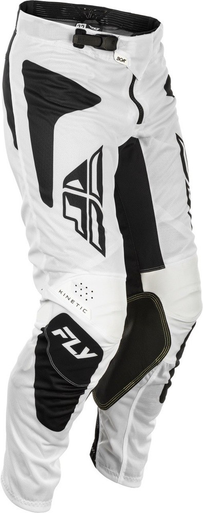 Fly Racing Kinetic Mesh Sym Pants White/Black Size 40