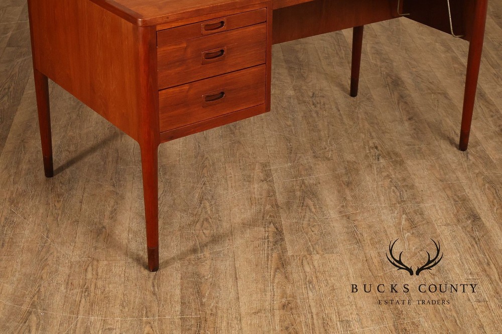 Danish Modern Teak Executive Writing Desk