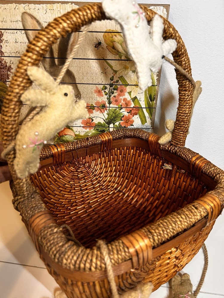 Easter Basket Or Home Decor Basket. Square Quality Solid 11 X 11.