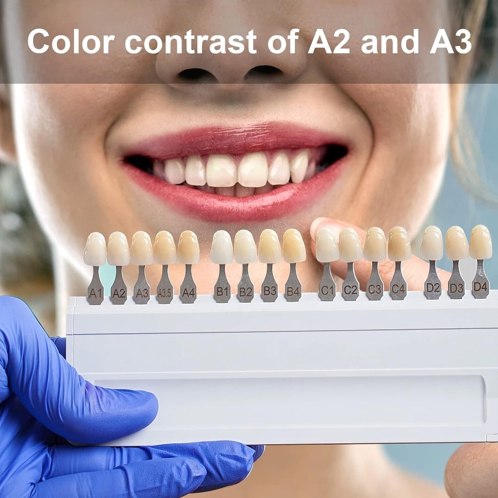 JMU Dental Acrylic Resin Denture False Teeth A1 A2 A3 Full Set Upper & Lower