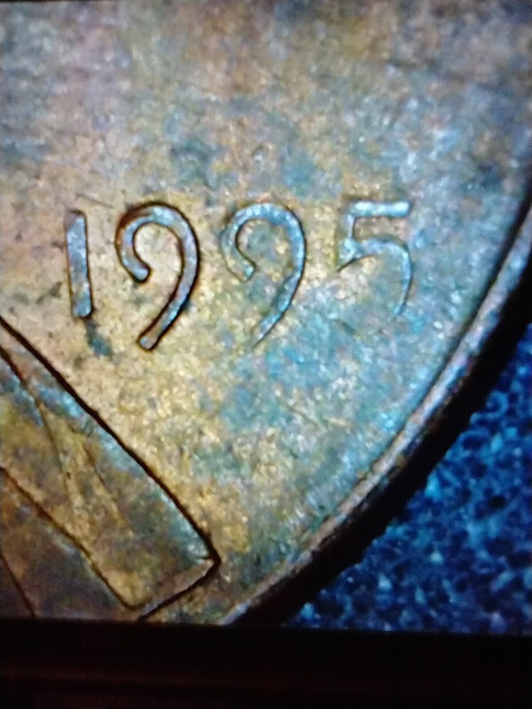 1995 Lincoln Cent With Grease Error
