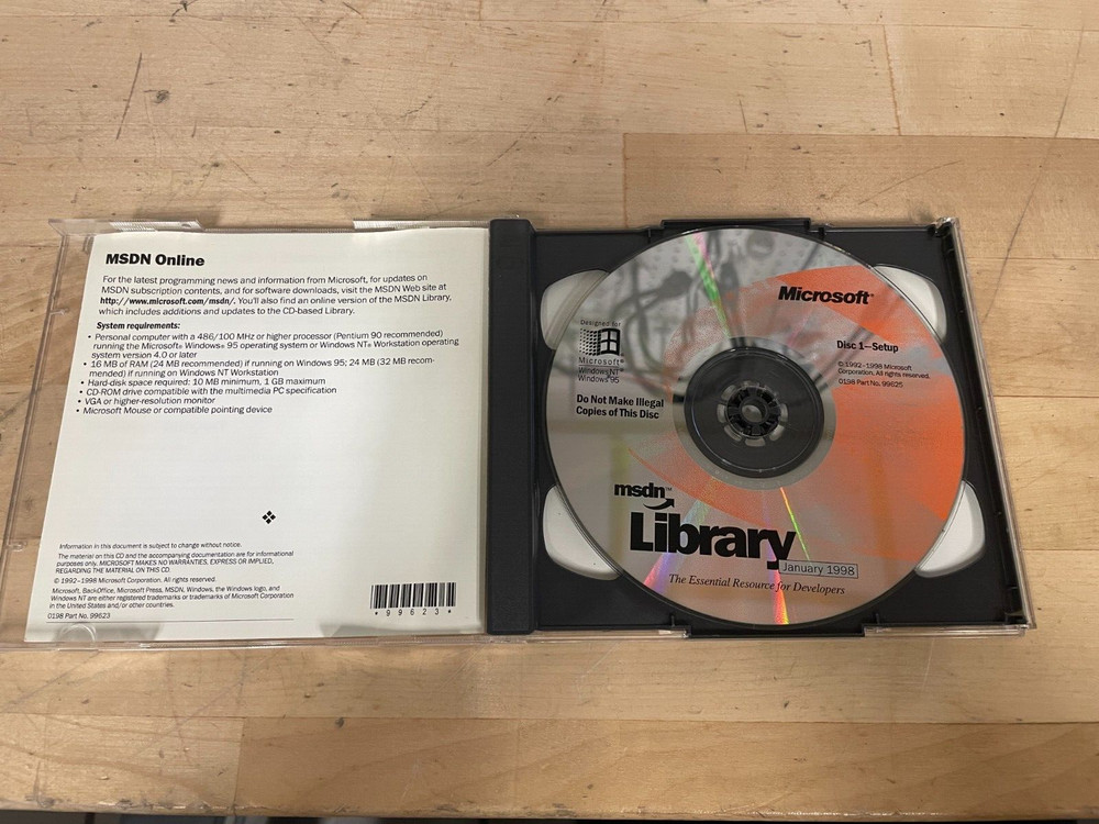 Microsoft MSDN Library January 1998 *